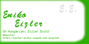 eniko eizler business card